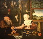 Lucas  Cranach Die Bezahlung painting
